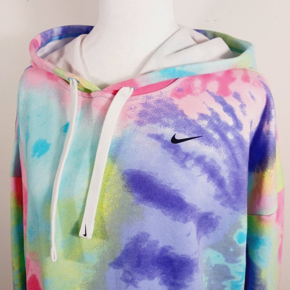 Nike Tie-Dye Pastel Hoodie in Pink, Blue, Green, Purple - Picture 4 of 16